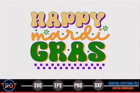 Happy Mardi Gras Retro SVG Review