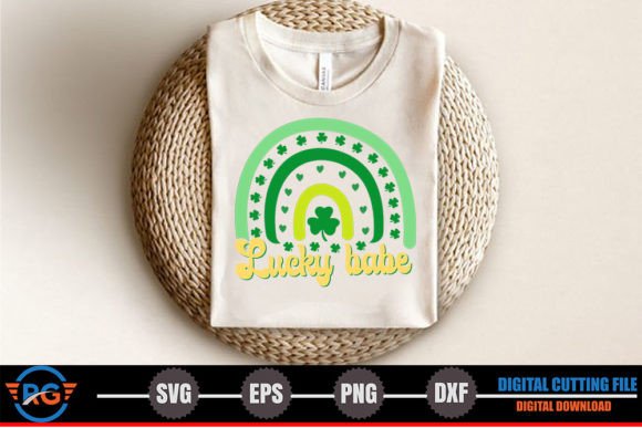 Lucky Babe – St.Patrick s Day Retro SVG