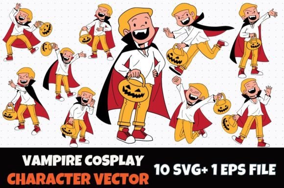 Review: 10 Dracula Boy Cartoon SVG