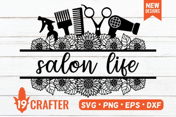 Salon Hair Dresser Stylist Floral Svg Review