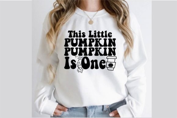 This Little Pumpkin is One SVG Design